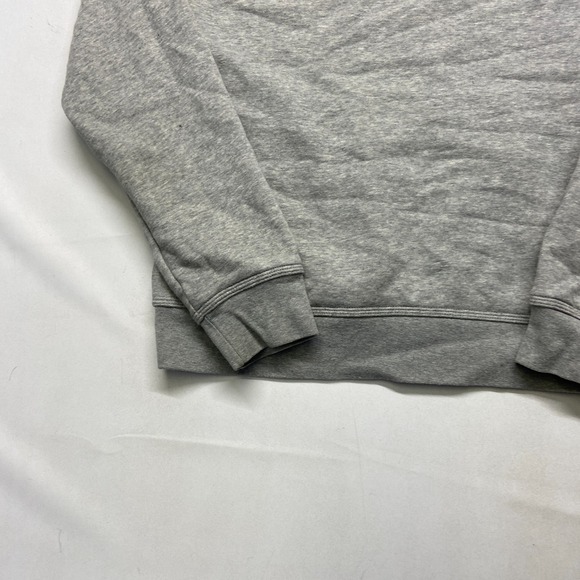 Nike Hoodie Men Small Heather Gray Cotton Fleece Lined Kangaroo Pockets Pullover - Picture 13 of 16